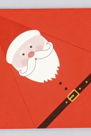 Certifié 20 Serviettes "Fold me" Santa